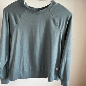 Vuori Women's Teal Crew Neck Sweater
